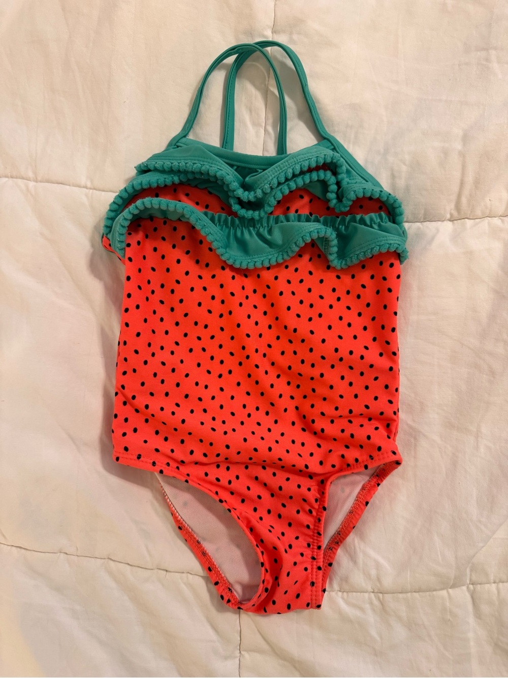 Kids Strawberry One Piece Swimsuit
